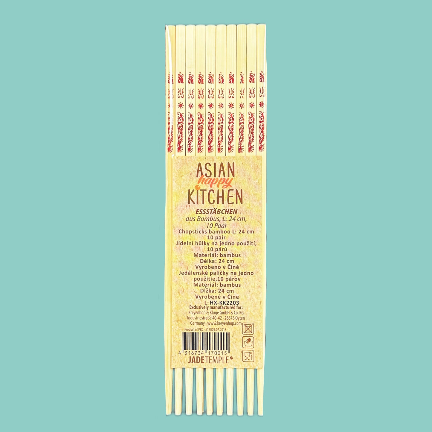 Asian Happy Kitchen Essstäbchen (10 Paar)