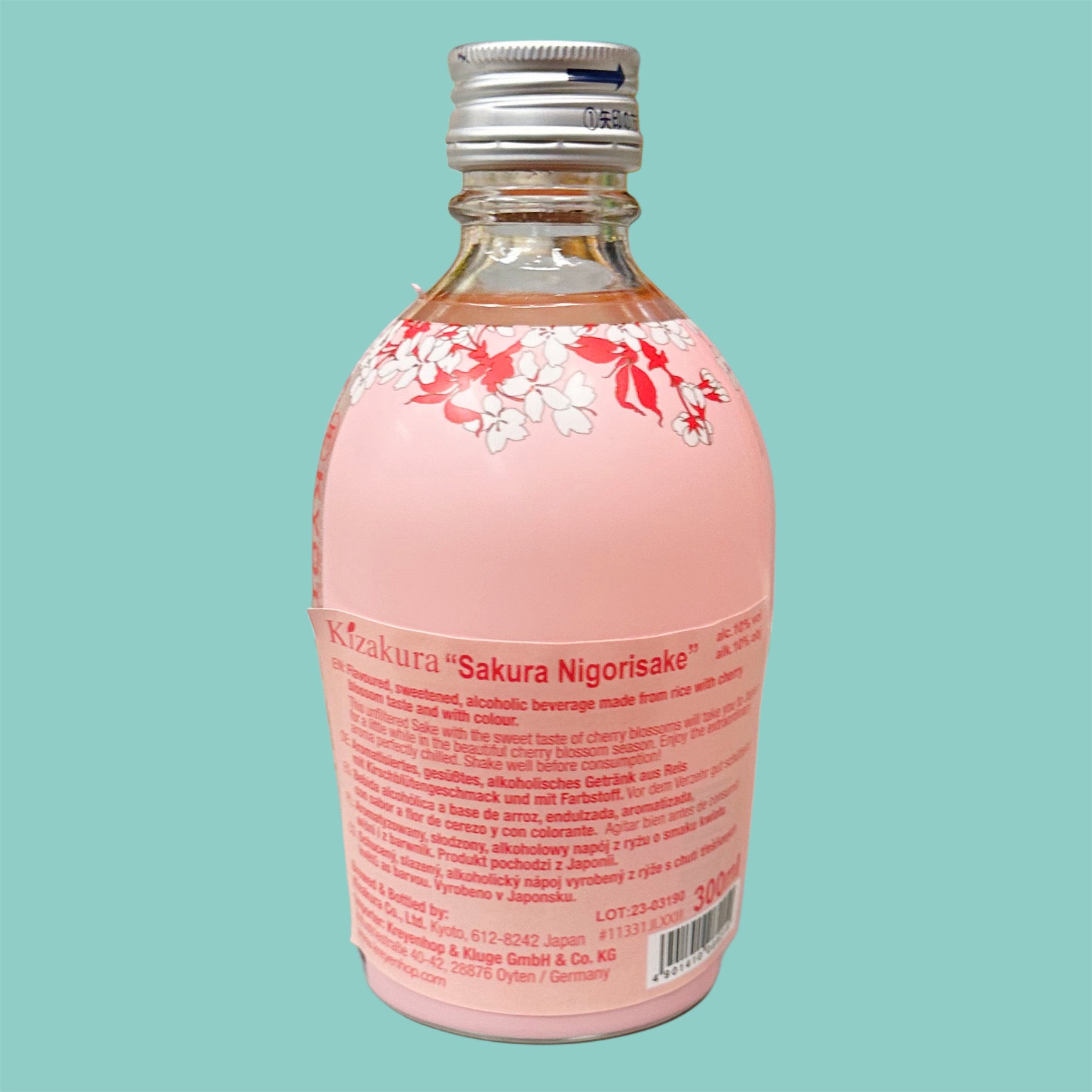 Kizakura Premium Negori Sakura Sake 10% vol. 300ml