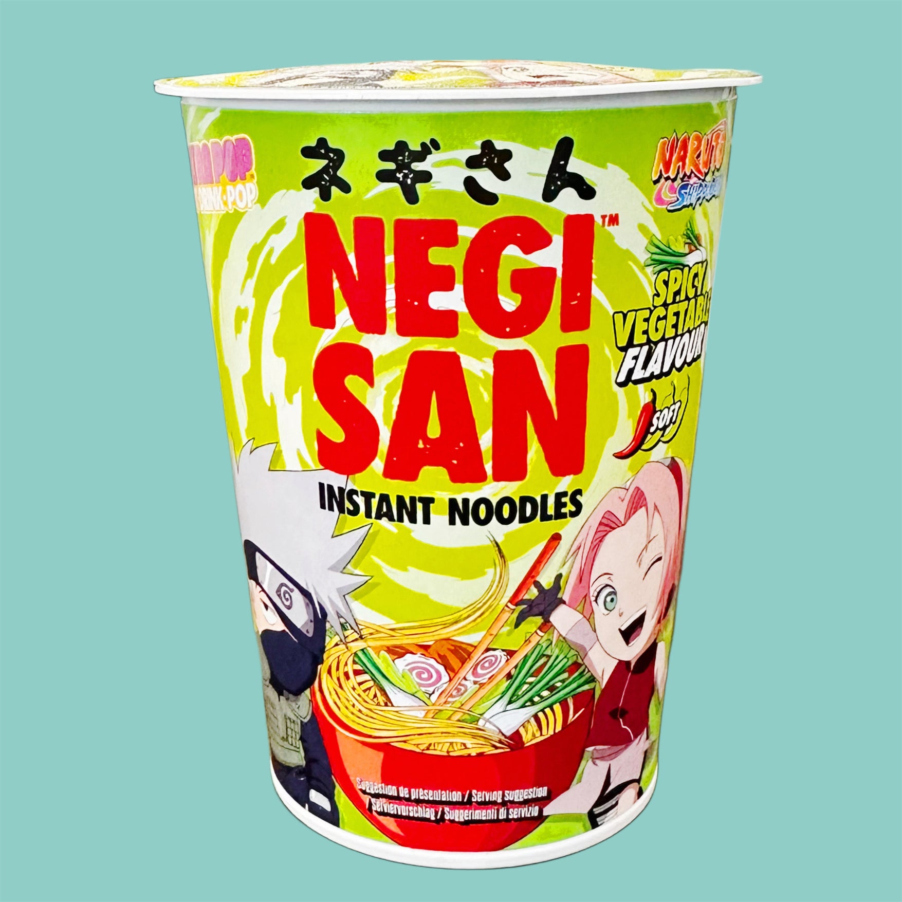 Negi San Naruto Shippuuden Instant Nudel Cup scharfes Gemüse 65g