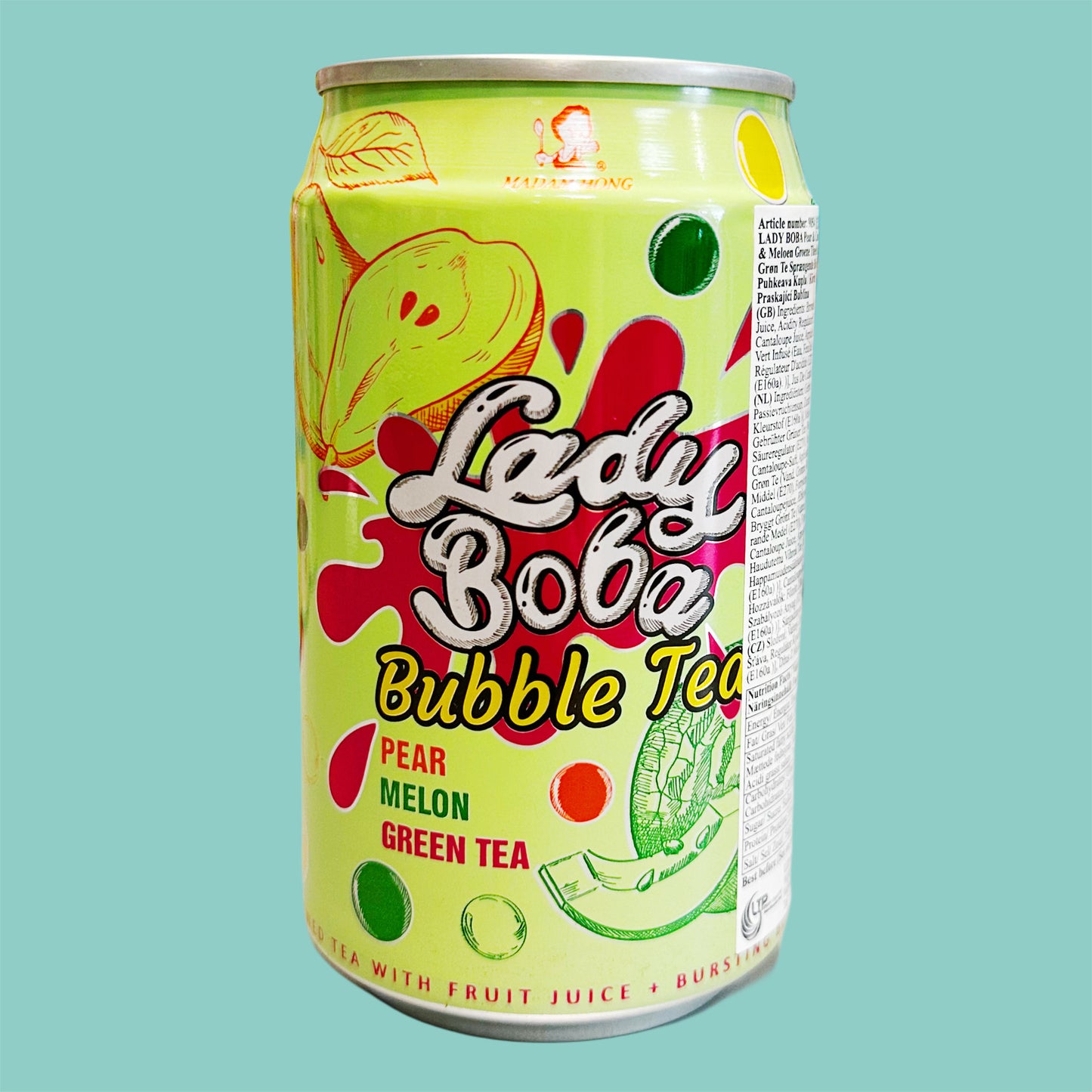 Lady Boba Bubble Tee Birne-Melone 320ml