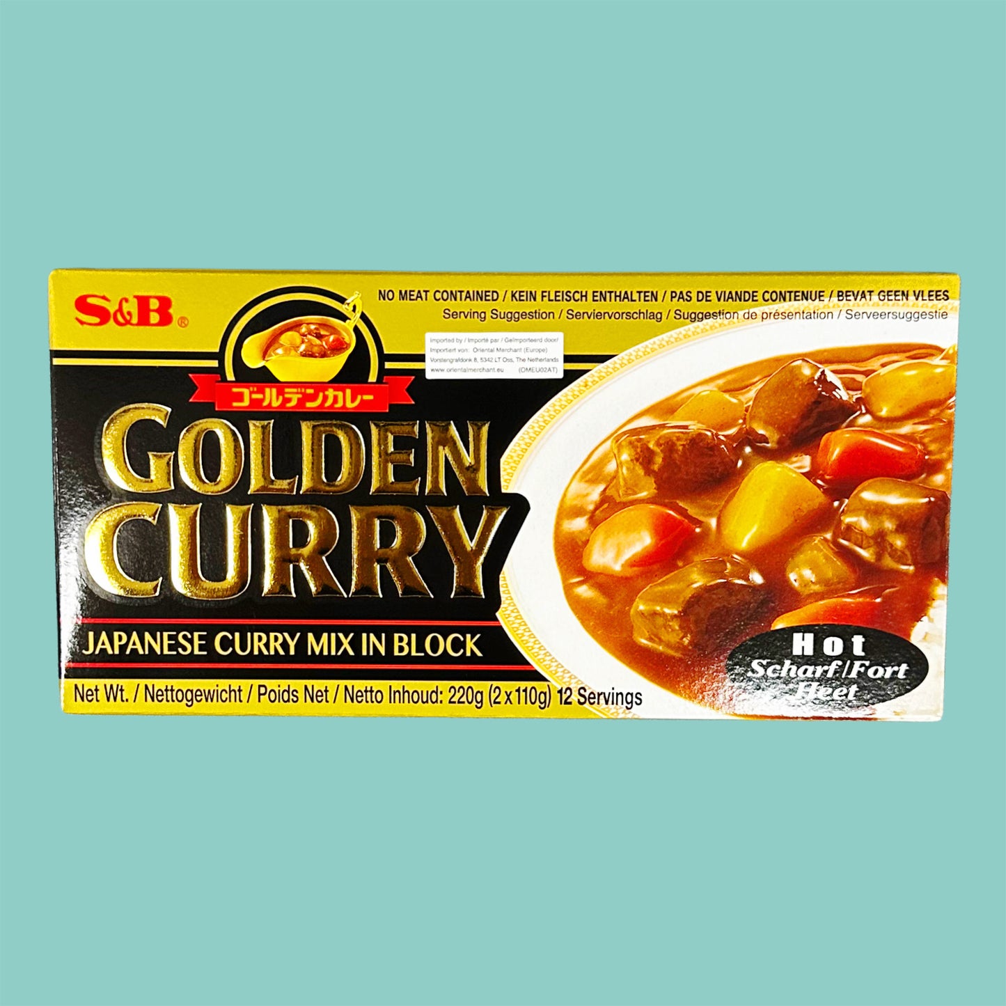 S&amp;B Golden Curry japanischer Currymix scharf 220g