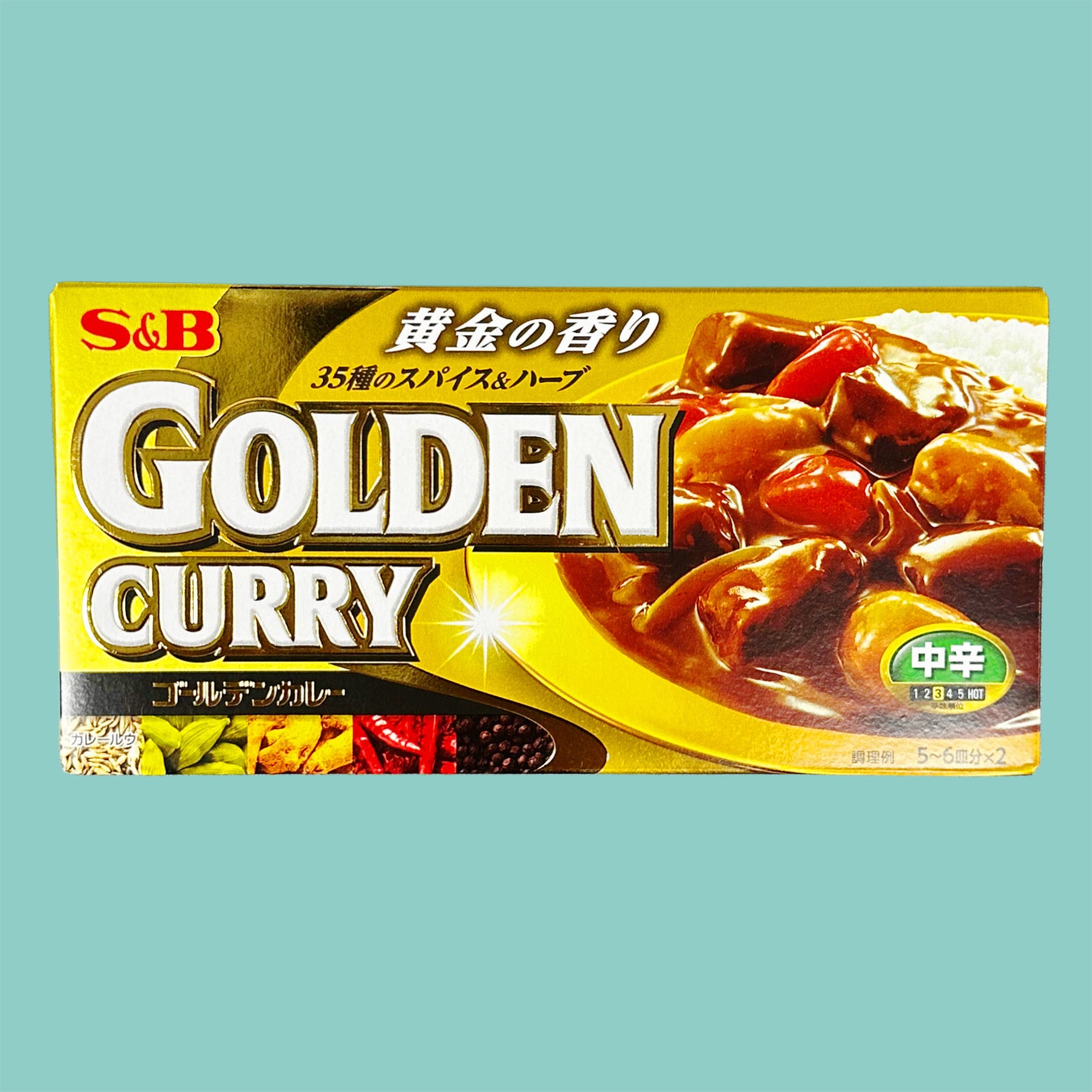 S&B Golden Curry japanischer Currymix mittel scharf 198g