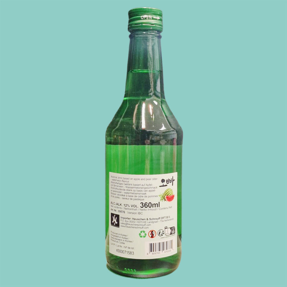 Oppa Soju Wassermelone 12% vol. 360ml hinten