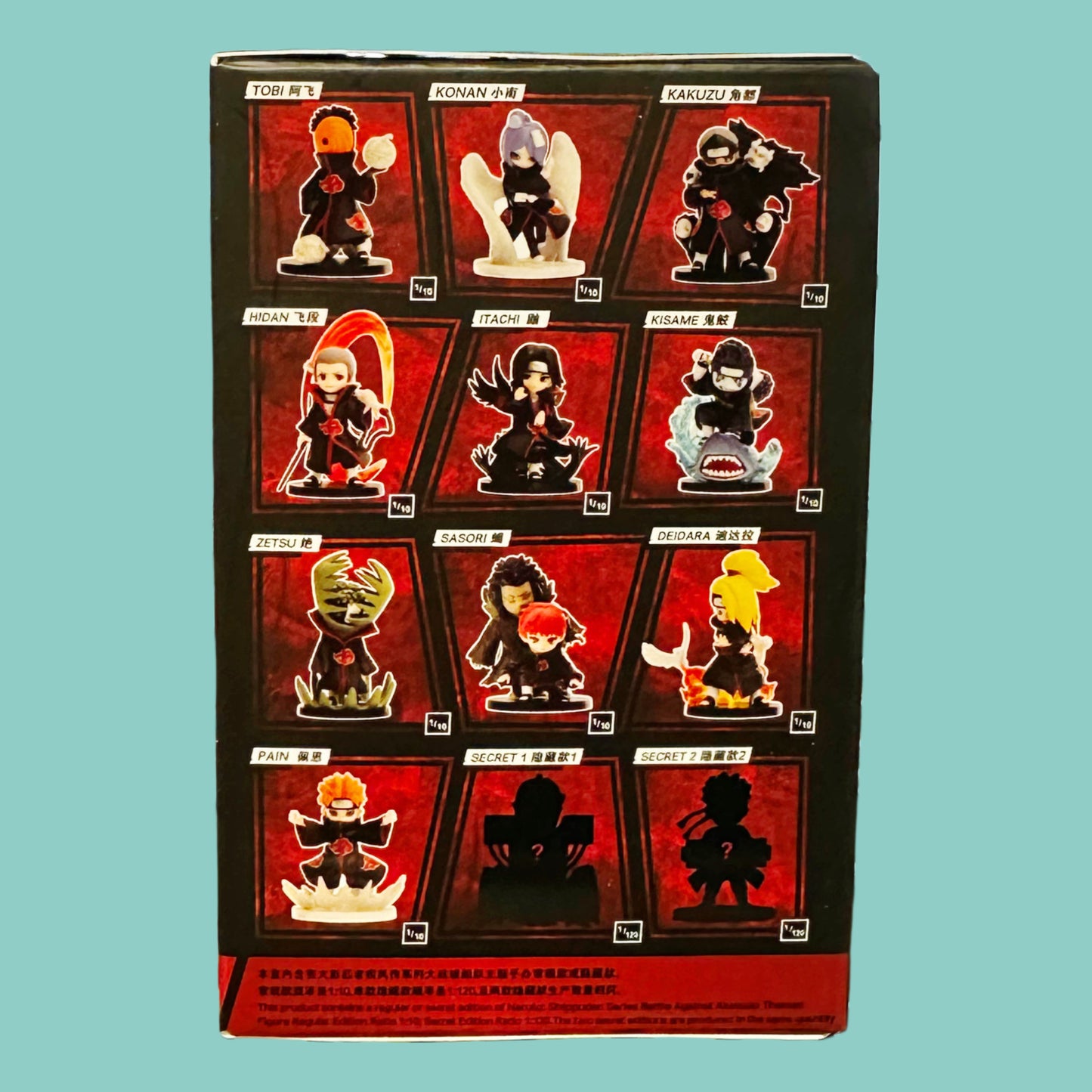 Pop Mart Gong Naruto Shippuuden Akatsuki Arc Serie Blindbox (1 Stk.) hinten