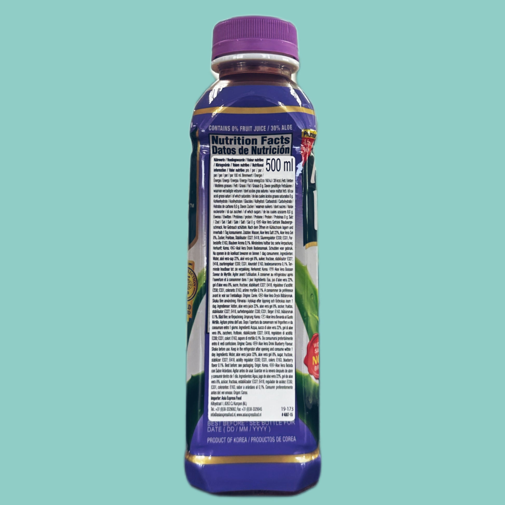 OKF Aloe Vera King Blueberry 500ml hinten