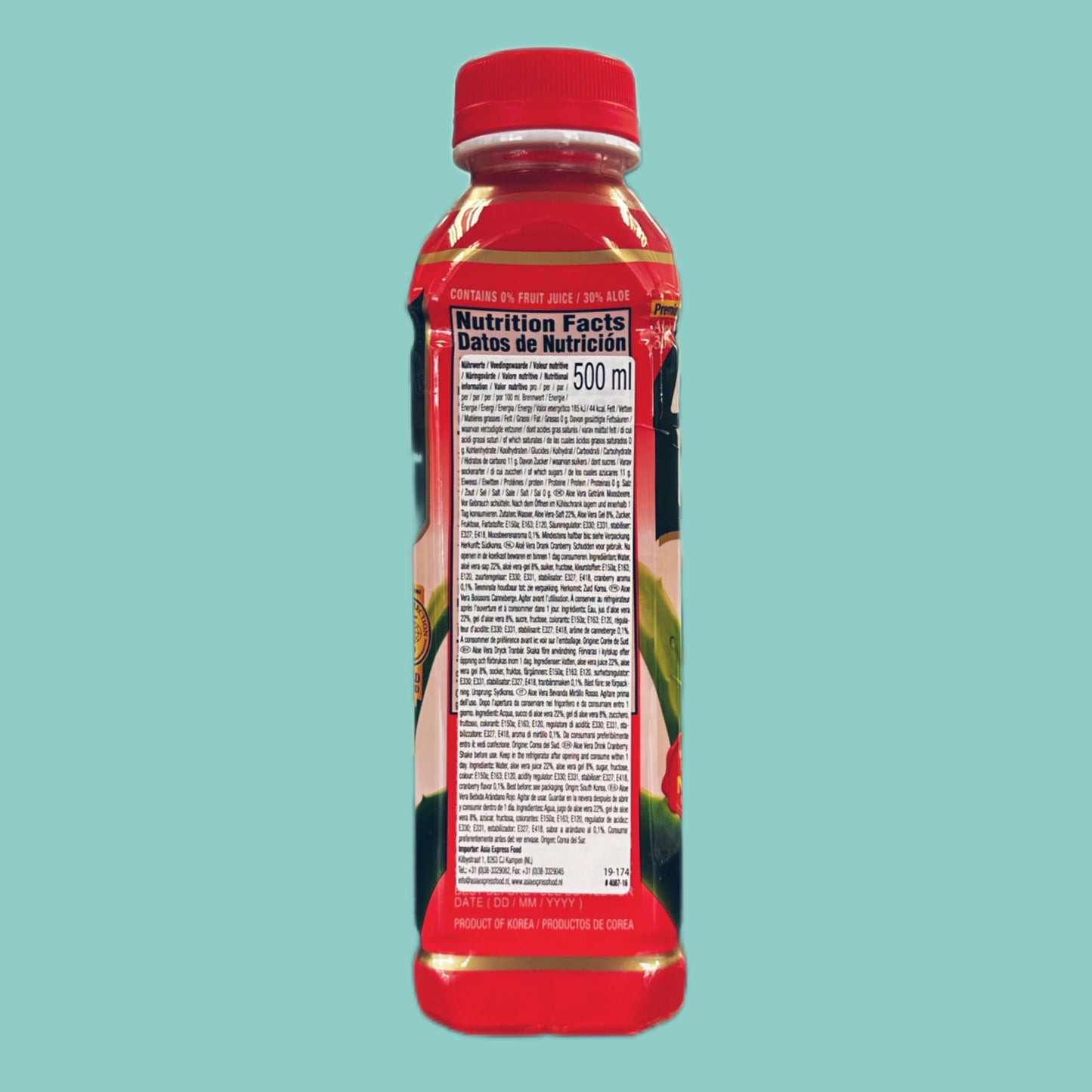 OKF Aloe Vera King Cranberry 500ml hinten