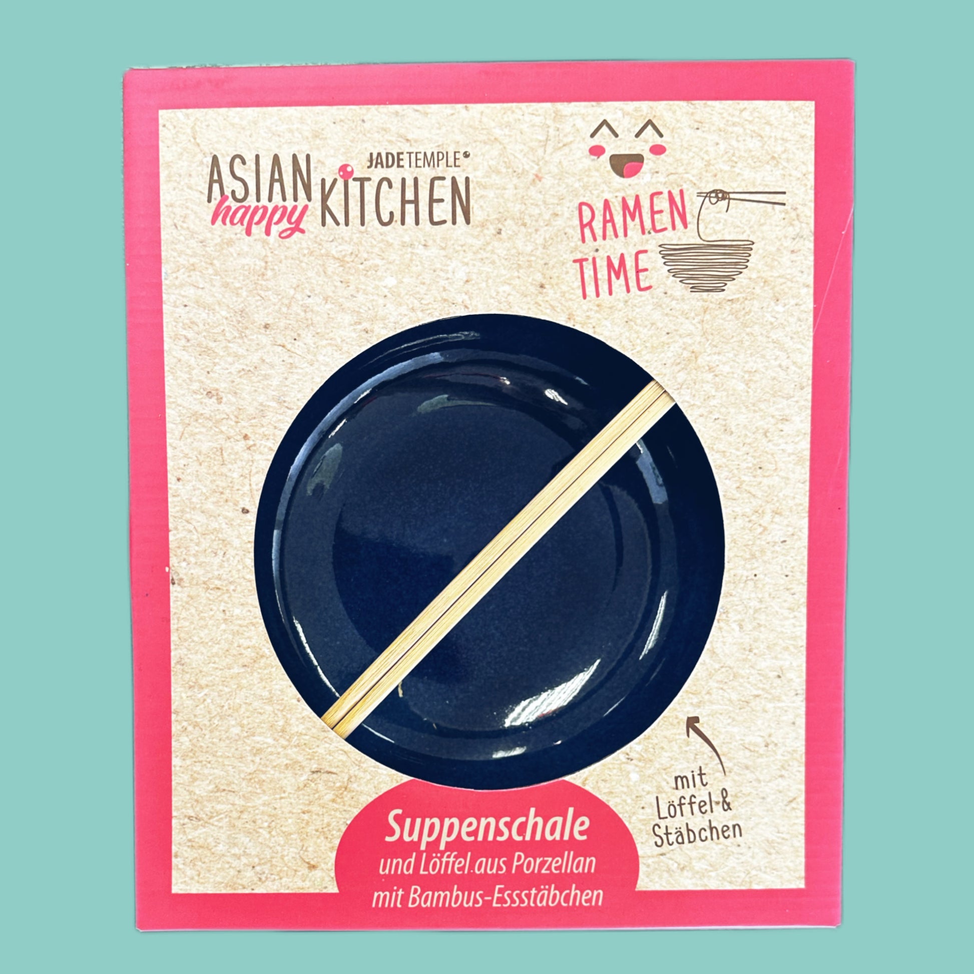 Asian Happy Kitchen Ramen Set (Schüssel 20cm⌀, Löffel & Stäbchen)