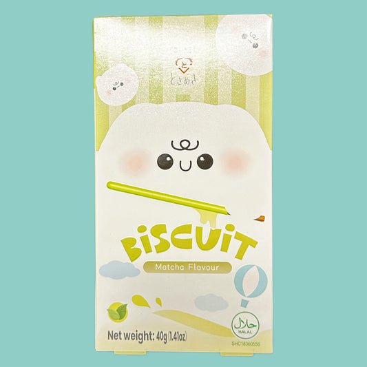 Tokimeki Biscuit Matcha Geschmack 40g