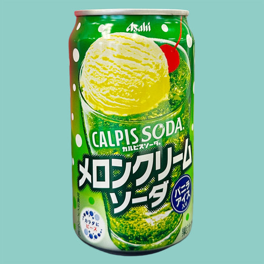 Asahi Calpis Soda Melon-Cream Soda 350ml