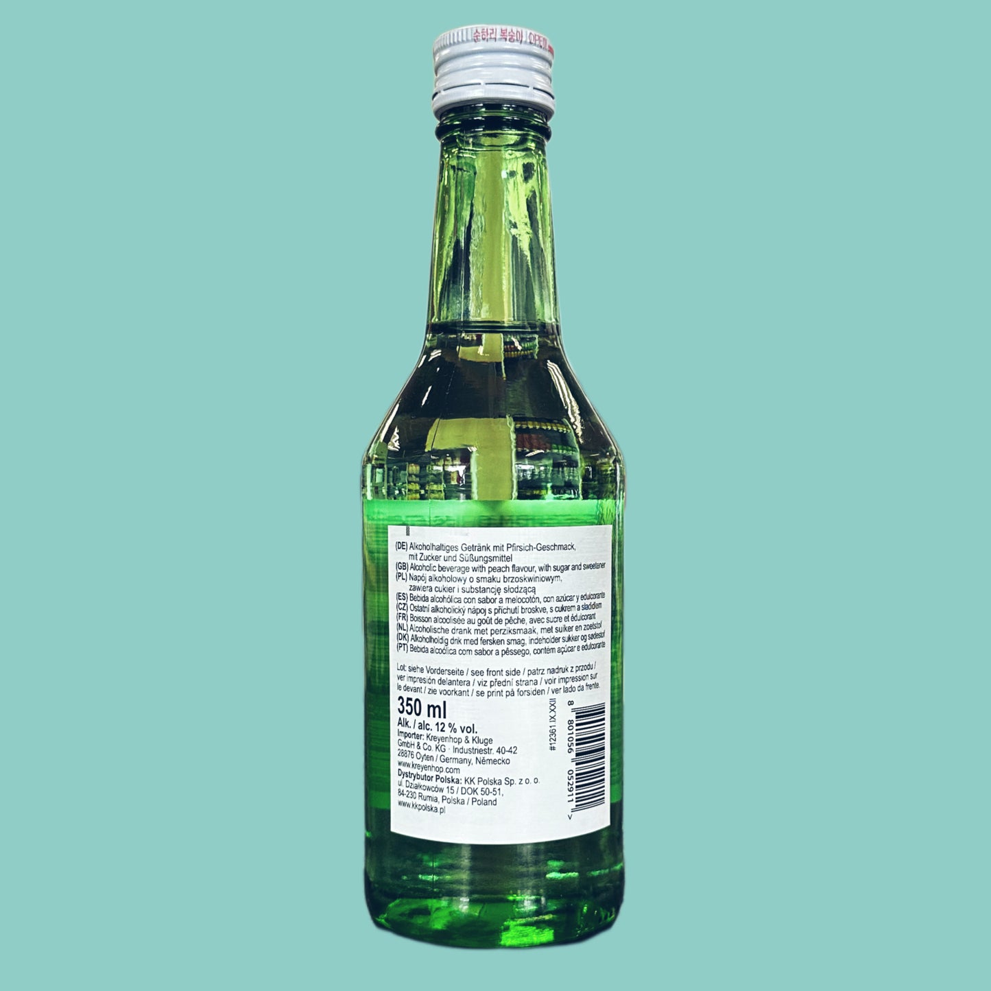 Chum Churum Soju Pfirsich 12% vol. 350ml hinten