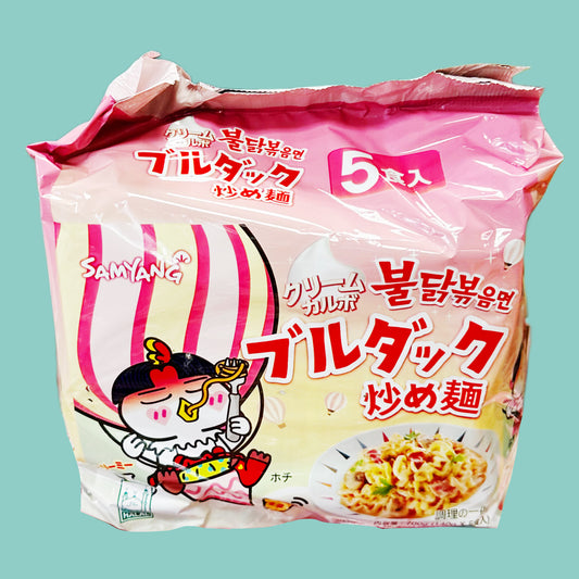 Samyang Buldak Hot Chicken Creamy Carbonara Instant Ramen japanische Version (5x140g) 700g