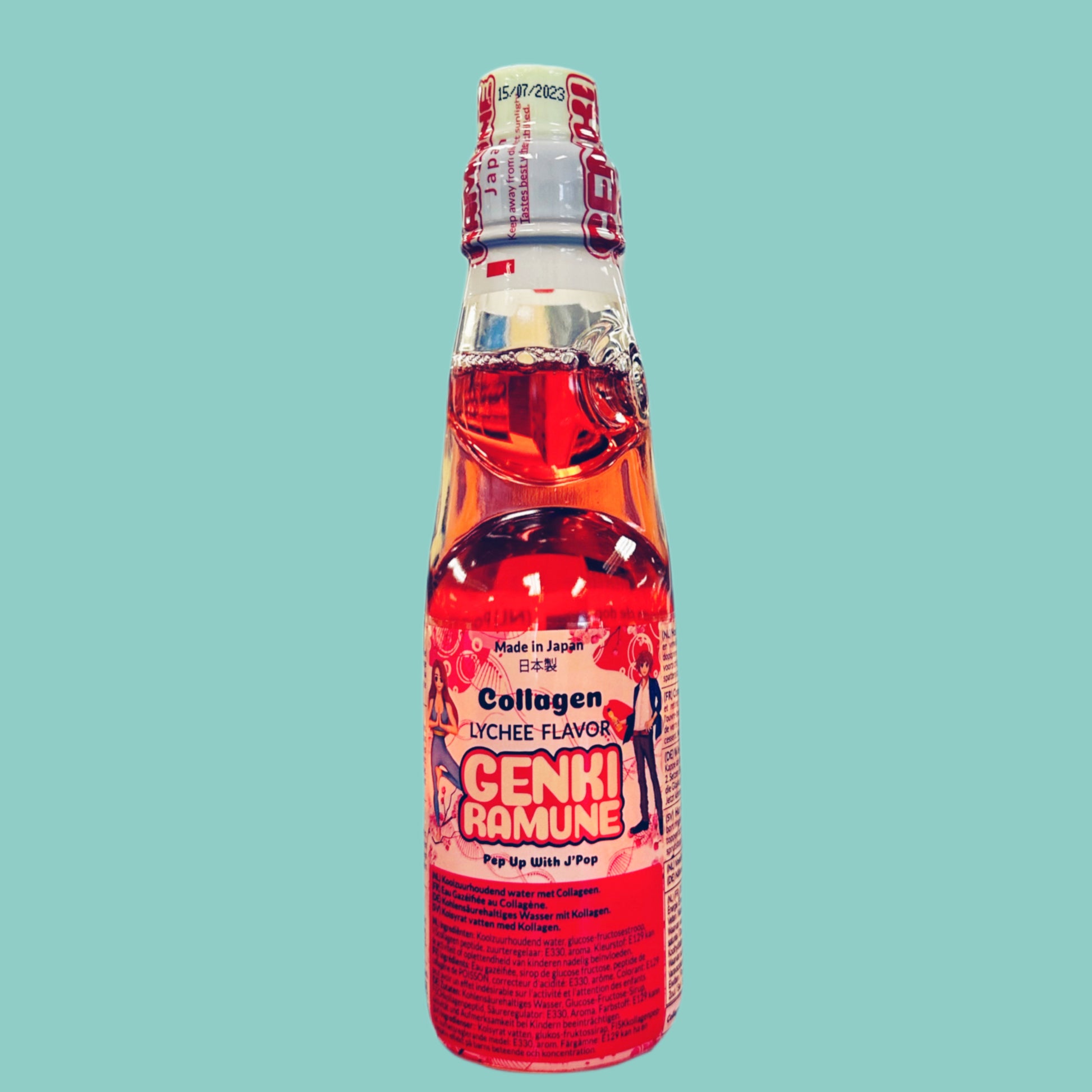 Genki Ramune Kollagen Litschi 200ml