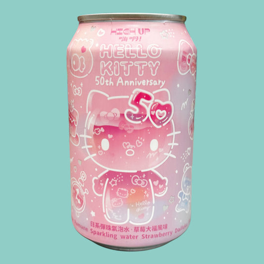 High up Sanrio Hello Kitty Erdbeer Daifuku Ramune (50-jähriges Jubiläums Dose) 330ml