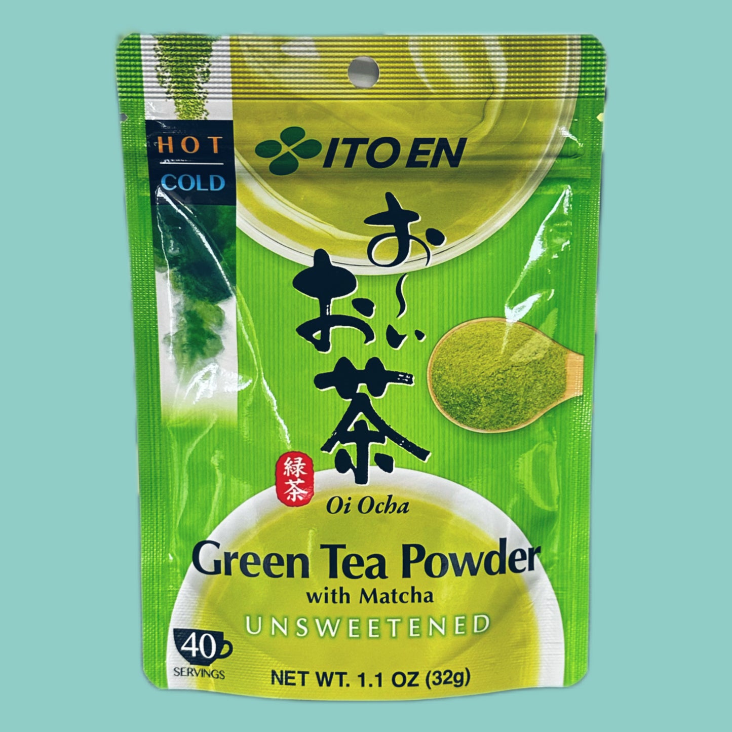 Ito En Oi Ocha instant Grünteepulver mit Matcha ungesüßt 32g