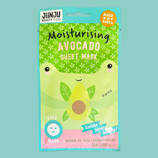 Jiinju Beauty feuchtigkeitsspendende Gesichtstuchmaske Avocado (1 Stk.)