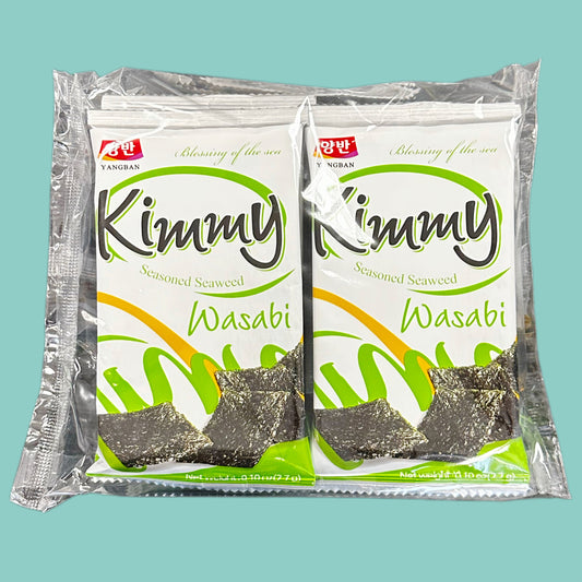 Dongwon Yangban Kimmy Seealgen Snack Wasabi (8x2,7g) 21,6g