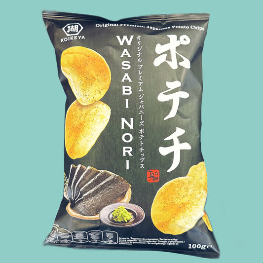 Koikeya Premium Wasabi Nori Chips 100g