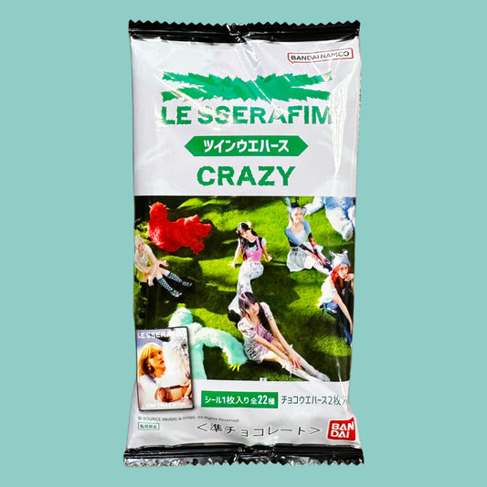 Bandai Le Sserafim Sammelkarte und Waffel 13g