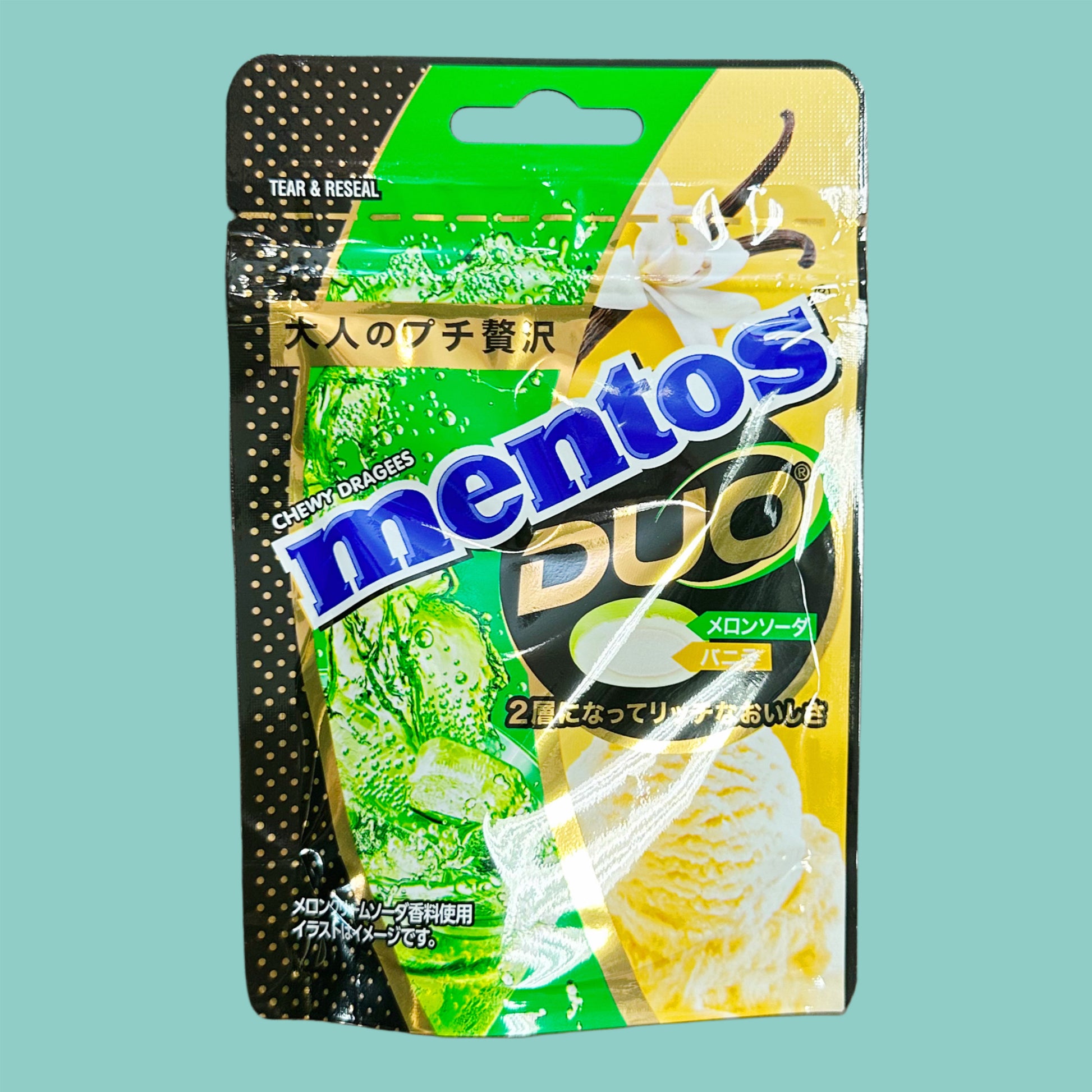 Mentos Duo Melonen Soda & Vanille Eiscreme 45g