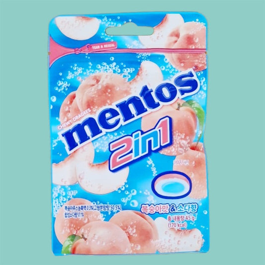 Mentos 2in1 Soda - Pfrisich 45g