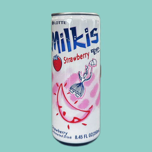 Lotte Milkis karbonisiertes Milch- und Joghurtgetränk Erdbeere 250ml