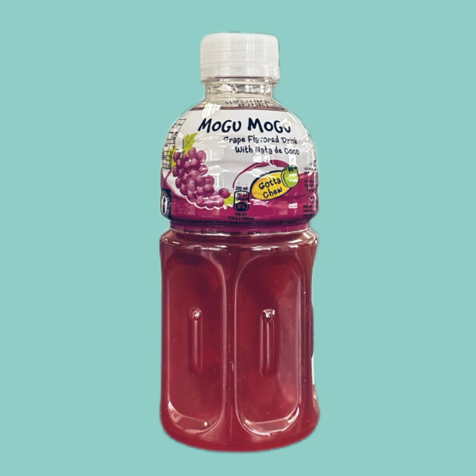 Mogu Mogu Trauben Geschmack mit Nata de Coco Stückchen 320ml