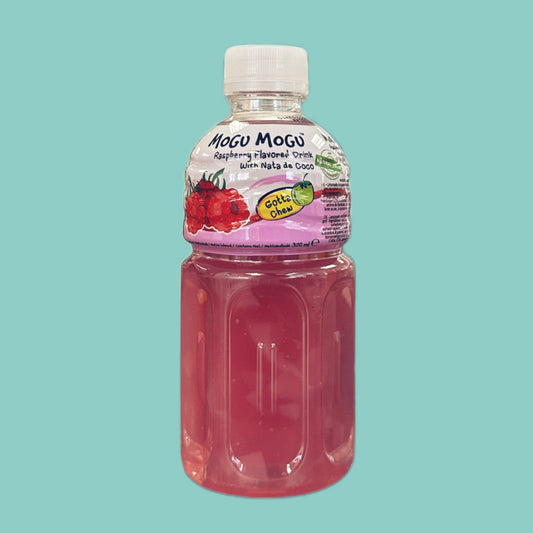 Mogu Mogu Himbeer Geschmack mit Nata de Coco Stückchen 320ml