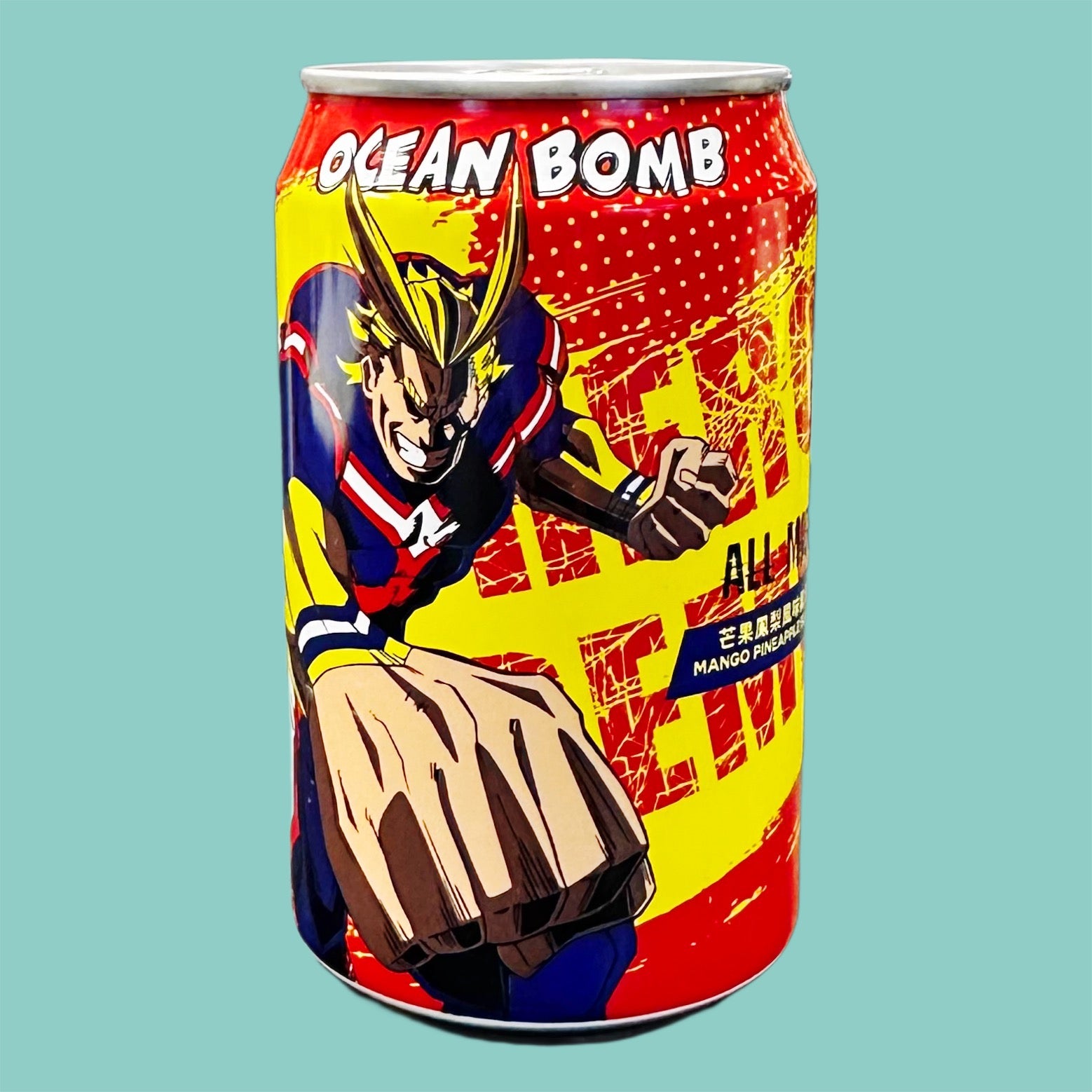 Ocean Bomb My Hero Acadademia All Might Mango-Ananas 330ml