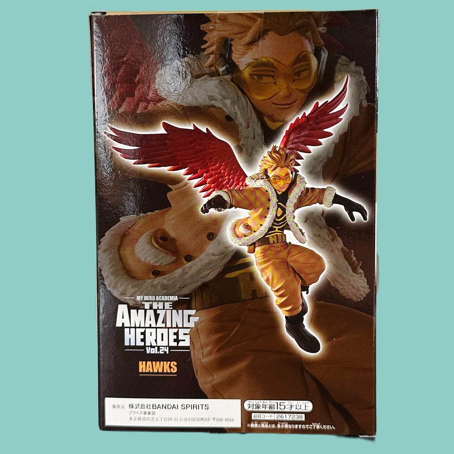 My Hero Academia Hawks Figur Box Hinten