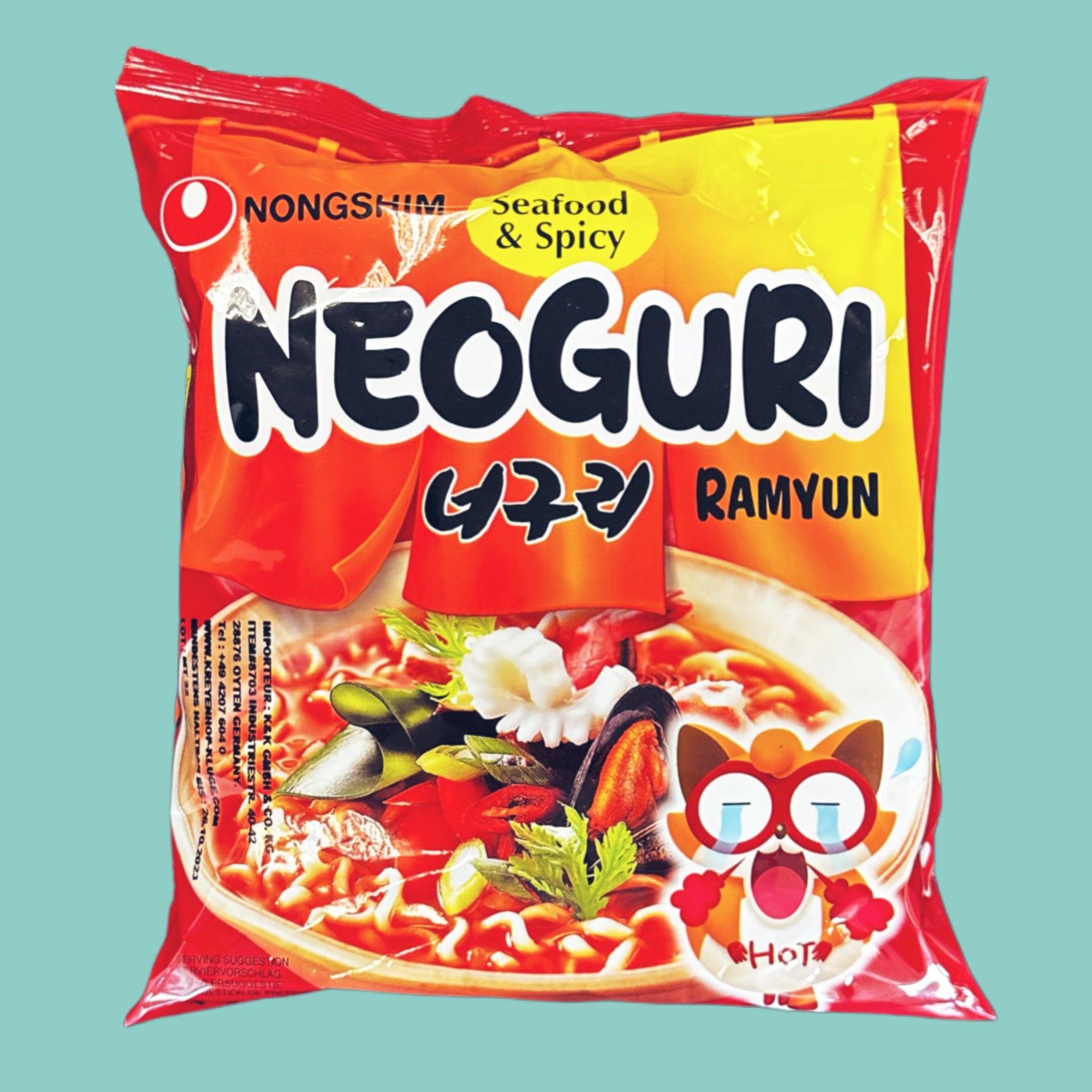 Nongshim Neoguri Ramyun Meeresfrüchte scharf 120g