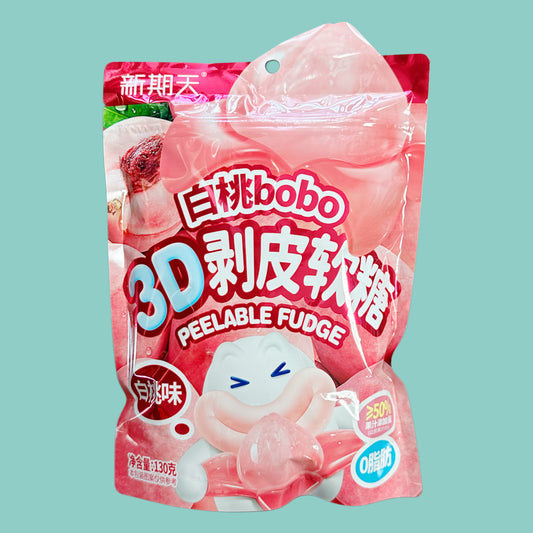 Xinqitian schälbare 3D Gummibärchen 130g (versch. Sorten) pfirsich