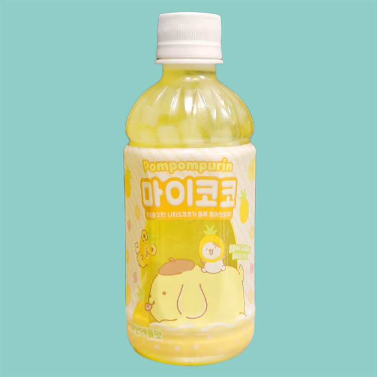 Sanrio Pompompurin Ananas Getränk mit Stückchen 340ml