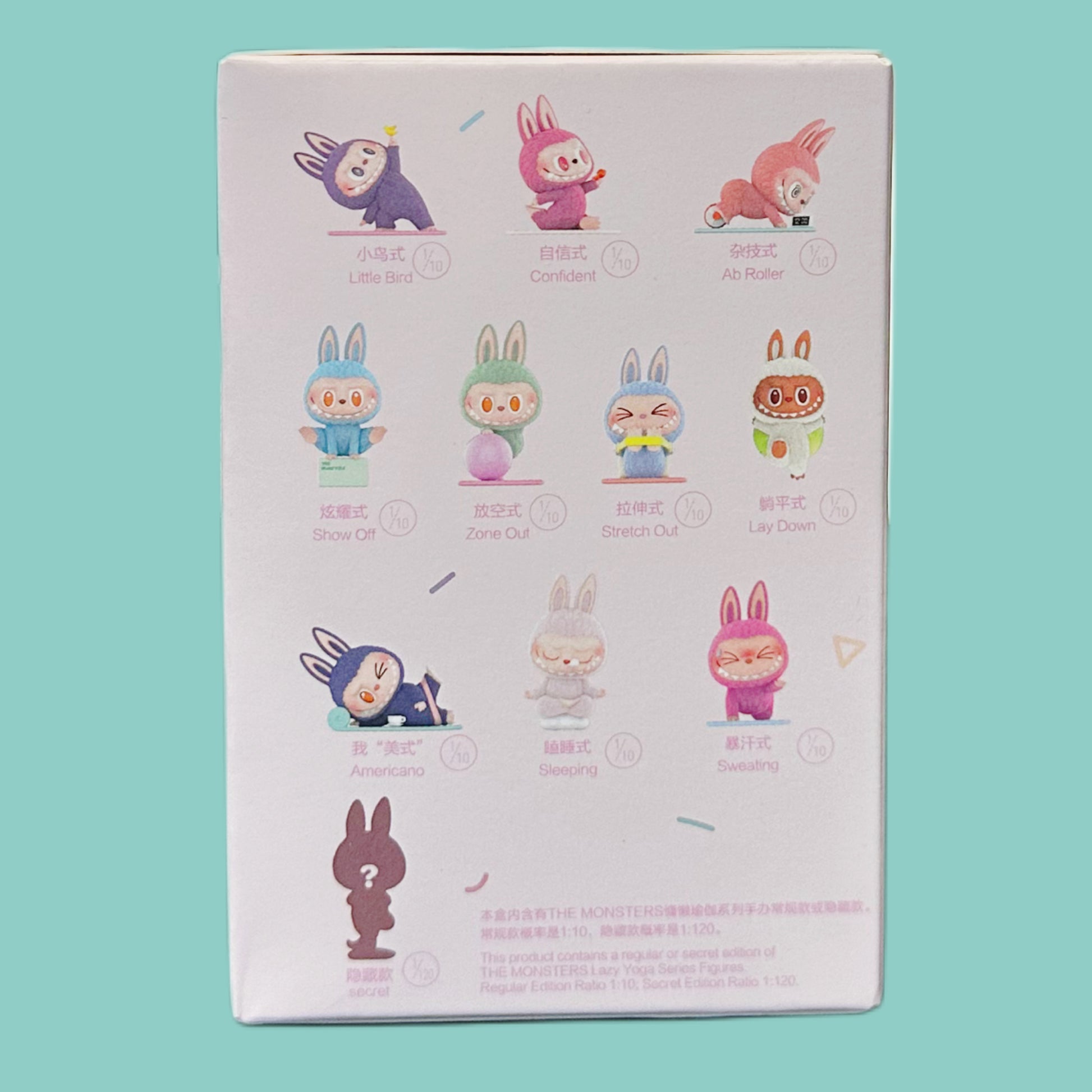 Pop Mart The Monsters ,,Lazy Yoga'' Blindbox (1 Stk.) hinten