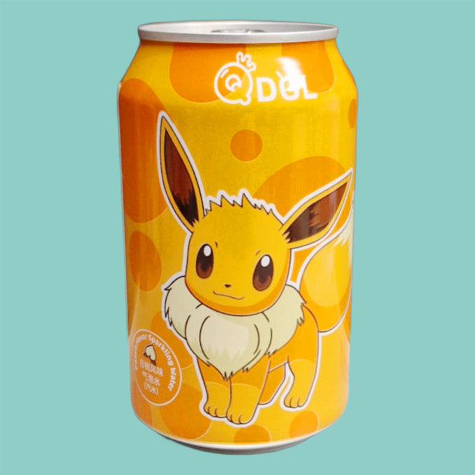 Qdol Pokémon Evoli Sprudelwasser Pfirsich 330ml