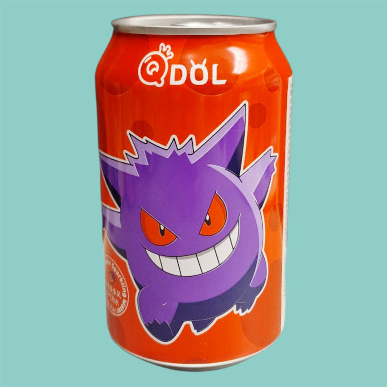 Qdol Pokémon Gengar Sprudelwasser Erdbeere 330ml