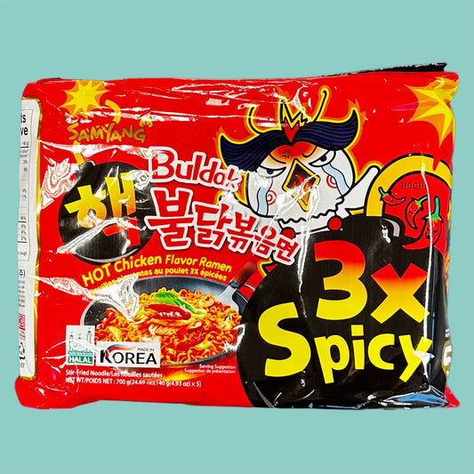 Samyang Buldak Hot Chicken 3x Spicy Instant Nudeln Ramen 5x140g