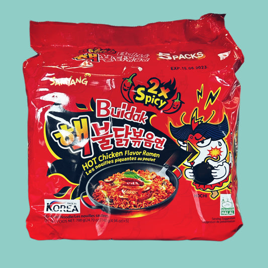 Samyang Buldak Hot Chicken 2x Spicy Instant Nudeln Ramen 5x140g