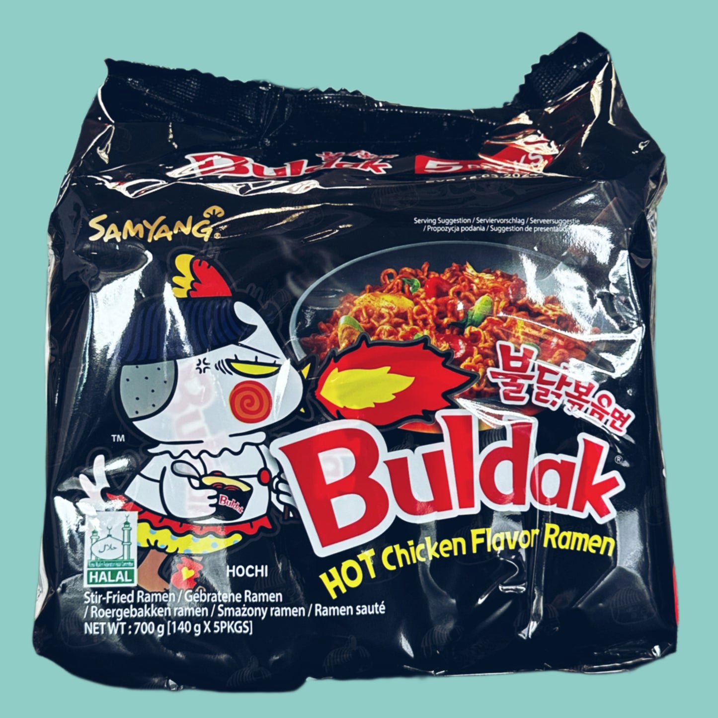 Samyang Buldak Hot Chicken Instant Nudeln Ramen 5x140g