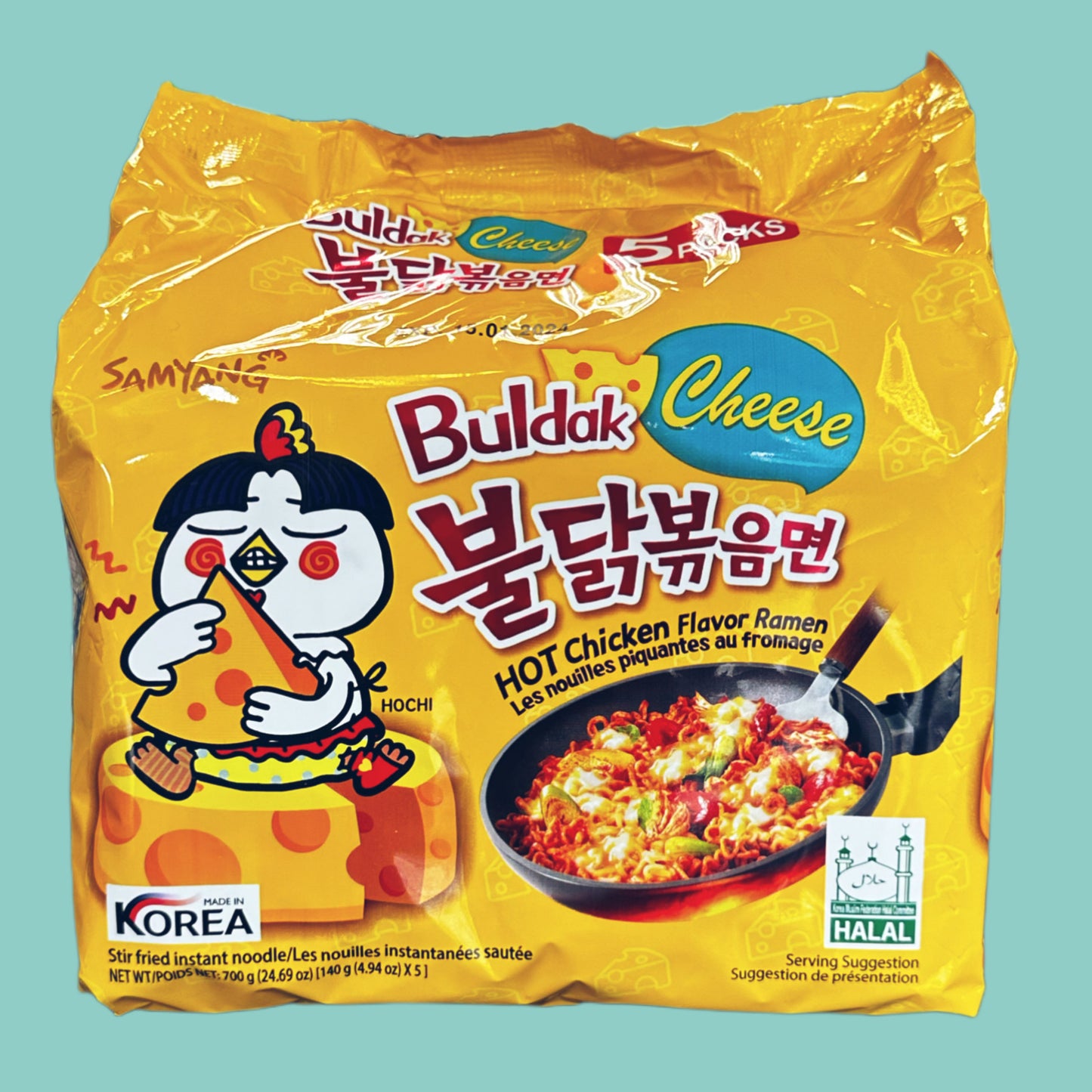 Samyang Buldak Hot Chicken Cheese Instant Nudeln Ramen 5x140g