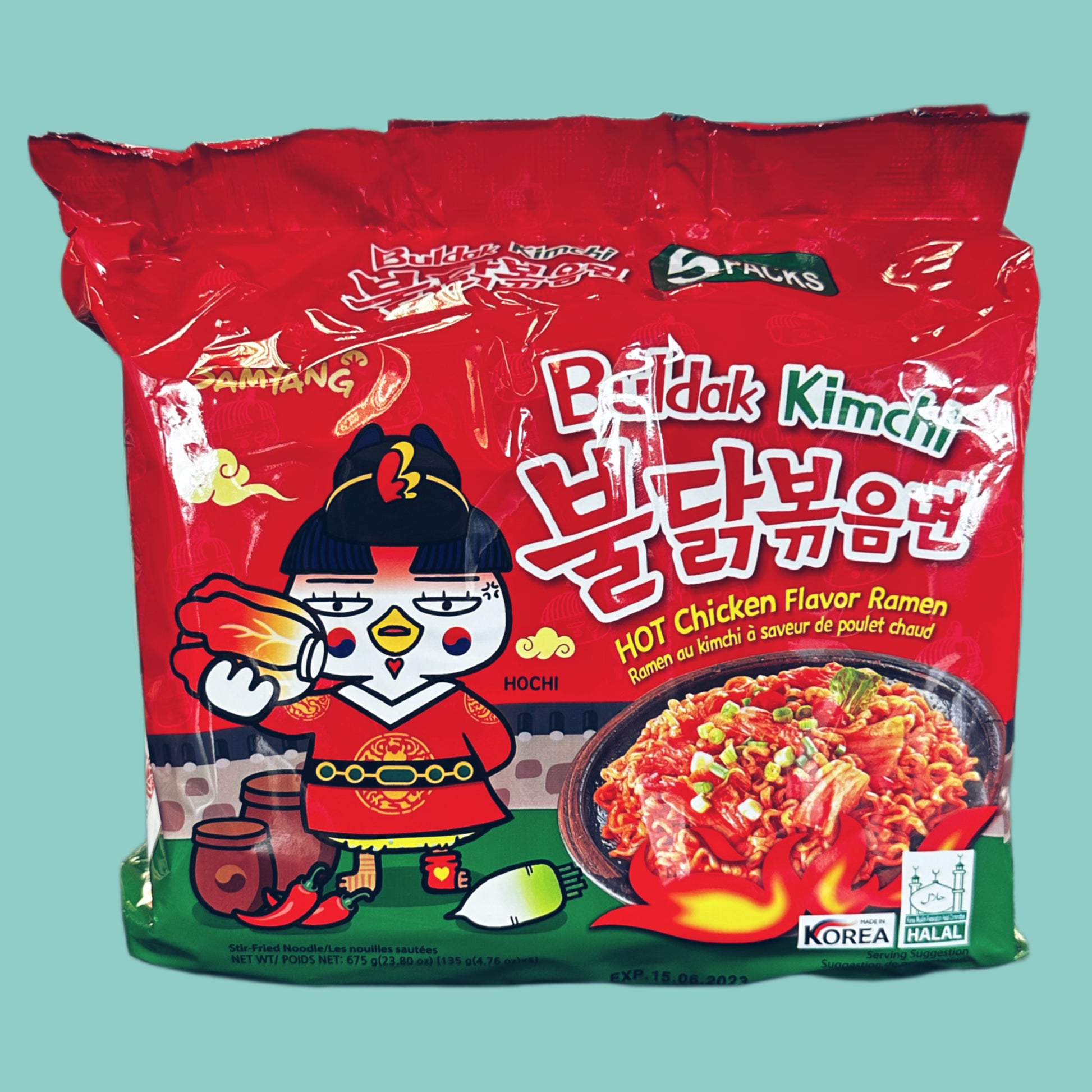 Samyang Buldak Hot Chicken Kimchi Instant Nudeln Ramen 5x135g