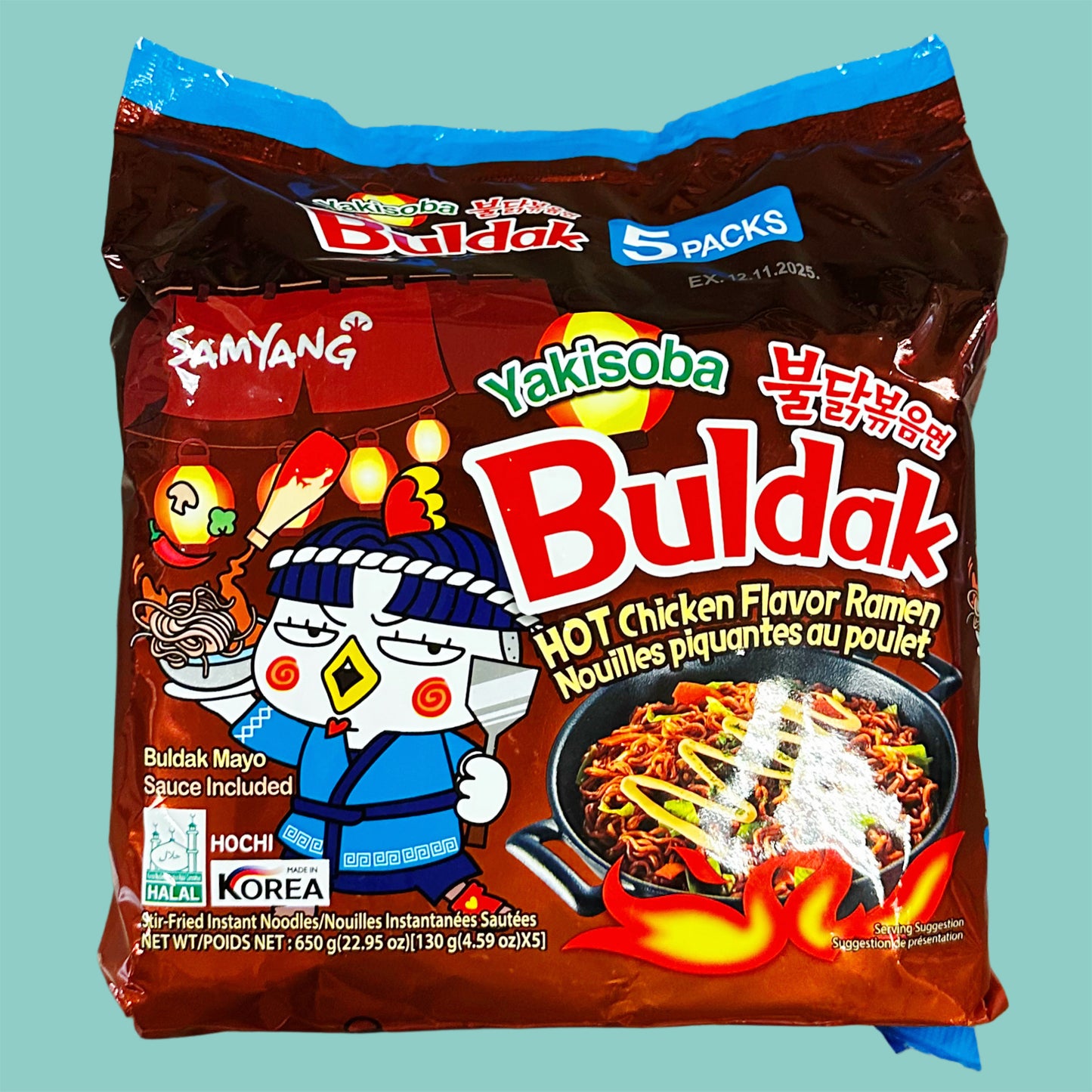 Samyang Buldak Hot Chicken Yakisoba 5x130g