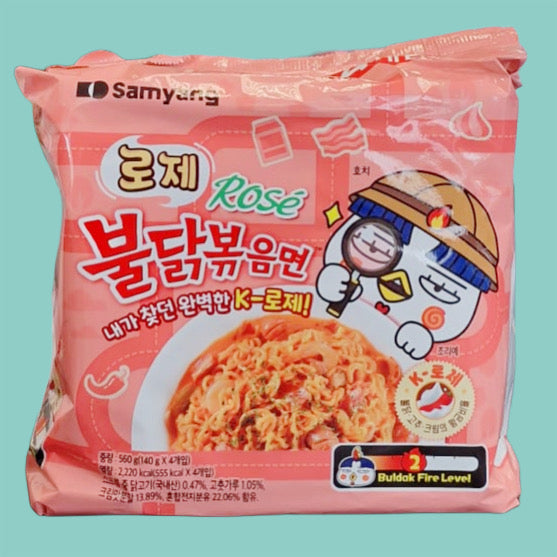 Samyang Buldak Hot Chicken Rosé Instant Ramen 4x140g