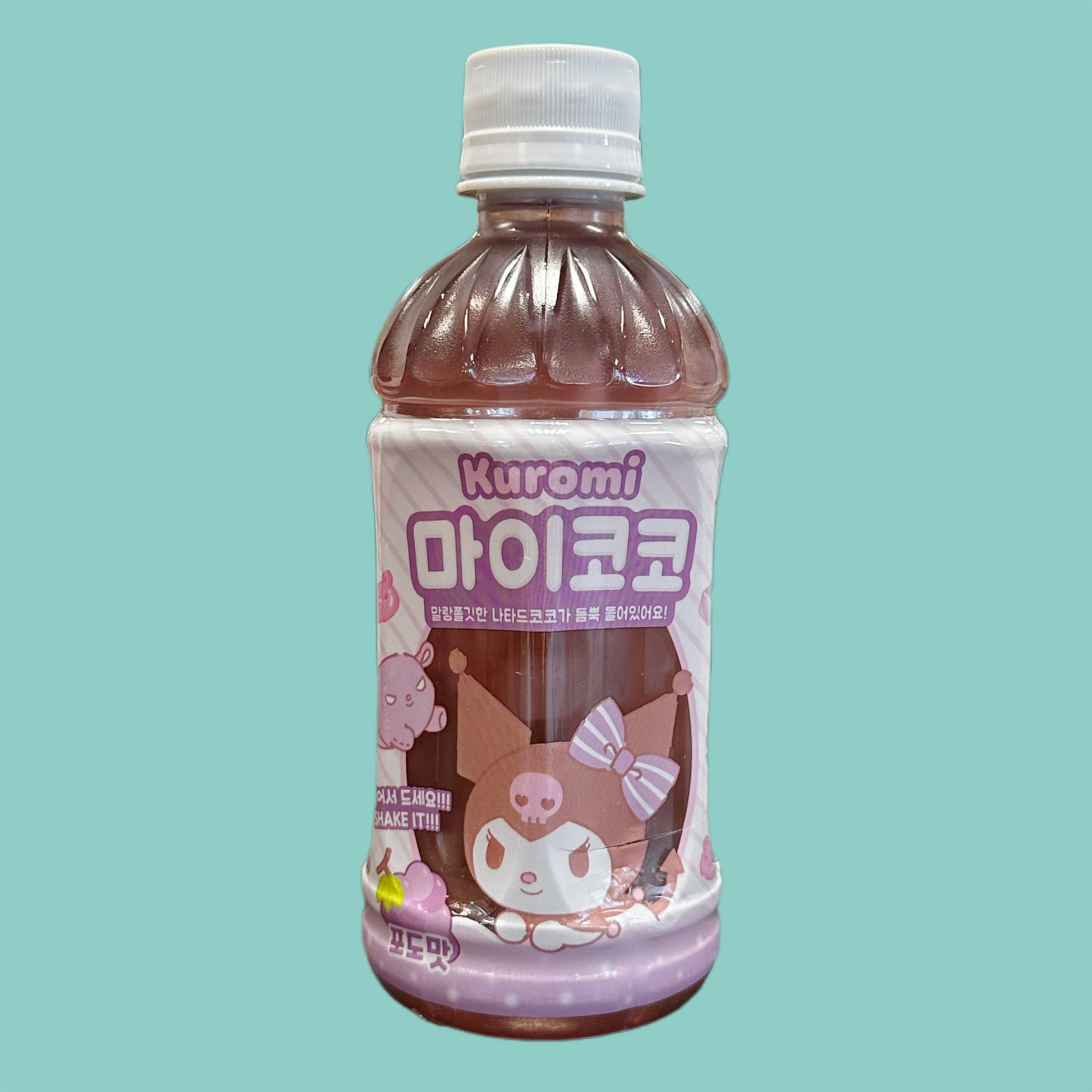 Sanrio Kuromi Trauben Getränk mit Stückchen 340ml