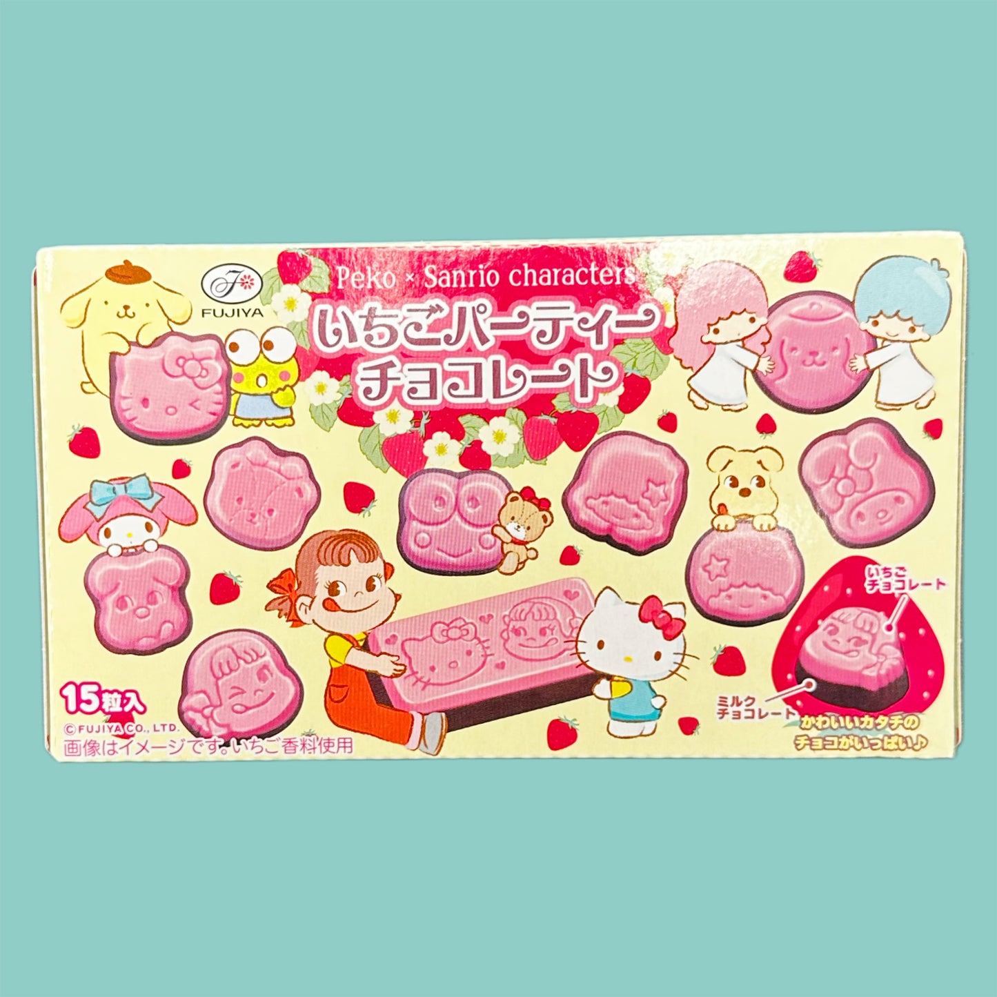 Peco x Sanrio Characters Erdbeer- & Milchschokolade 40g