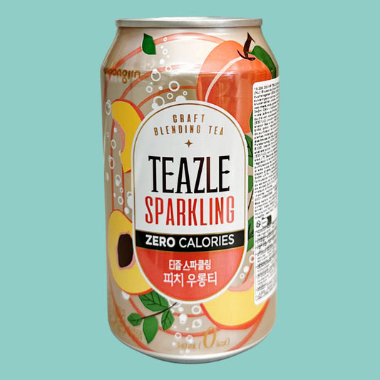 Teazle sprudeliger Pfirsich-Oolongtee kalorienfrei 340ml