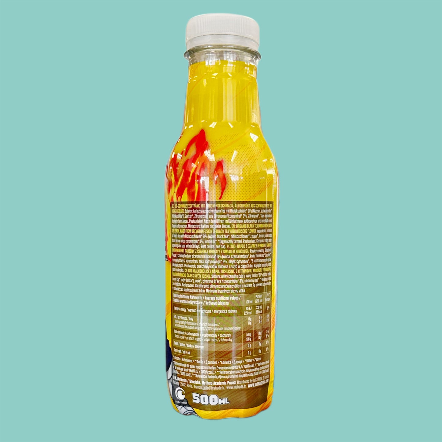 Ultra Ice Tea My Hero Academia Shouto Todoroki Zitronen Geschmack 500ml hinten