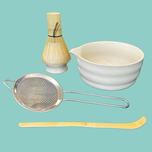 Weißes Matcha Set 5-teilig (1 Set)