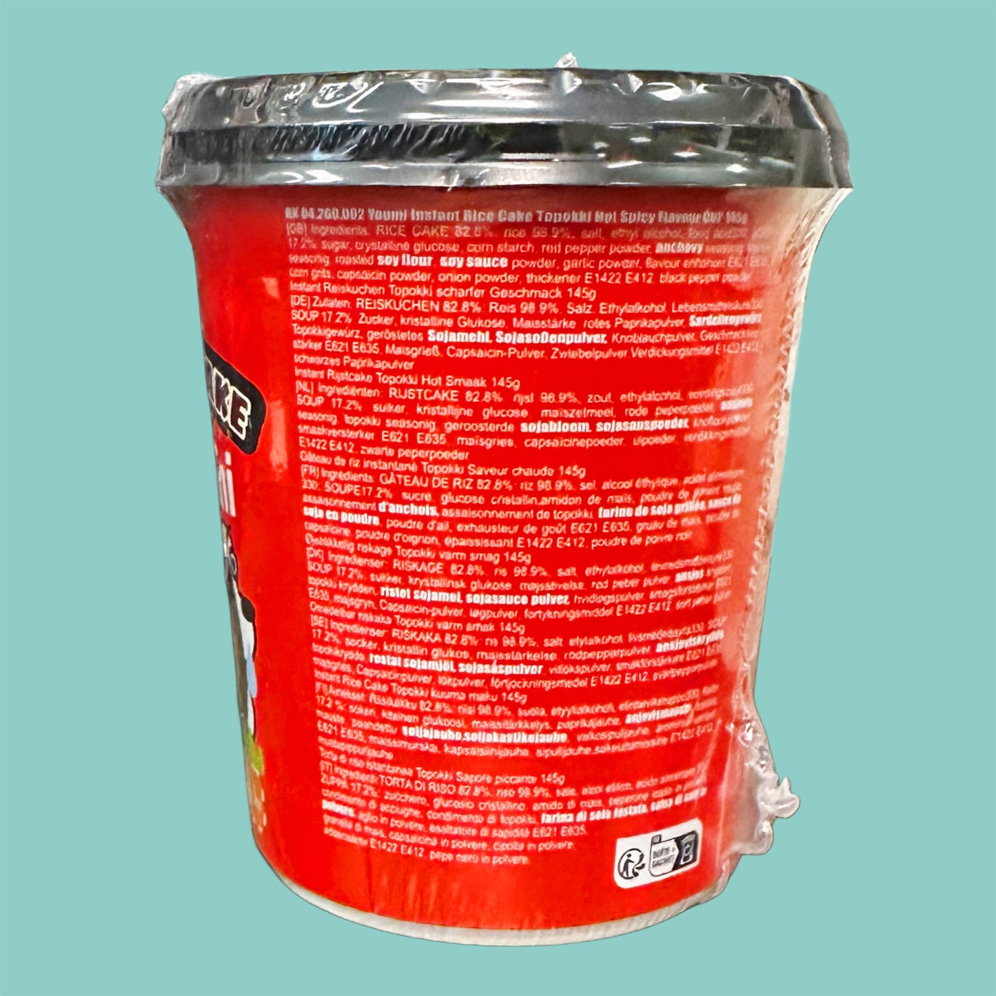 Youmi Instant Tteokbokki Cup scharf 138g hinten